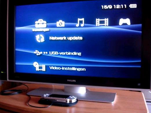 Hur ansluts PSP till TV?